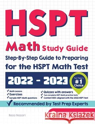 HSPT Math Study Guide: Step-By-Step Guide to Preparing for the HSPT Math Test Reza Nazari 9781637190357 Effortless Math Education - książka
