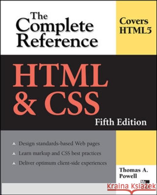 HTML & Css: The Complete Reference, Fifth Edition Powell, Thomas 9780071496292  - książka