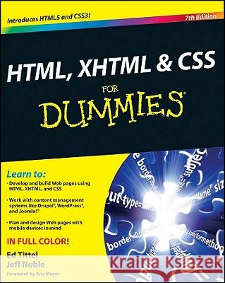 Html, XHTML CSS Fd, 7e Tittel 9780470916599  - książka