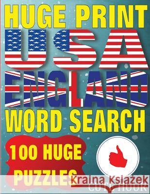 Huge Print USA & England Word Search: 100 Large Print Place Name Puzzles featuring cities in every US State and English Count Huur, Cute 9789527278048 Paul MC Namara - książka
