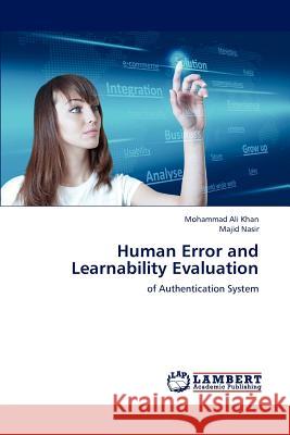 Human Error and Learnability Evaluation  9783844304428 LAP Lambert Academic Publishing - książka