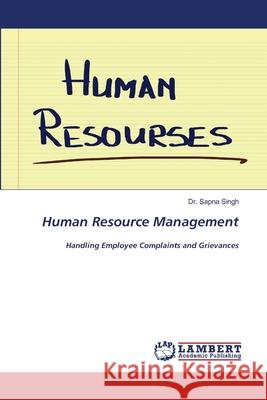 Human Resource Management Sapna Singh 9786202683760 LAP Lambert Academic Publishing - książka