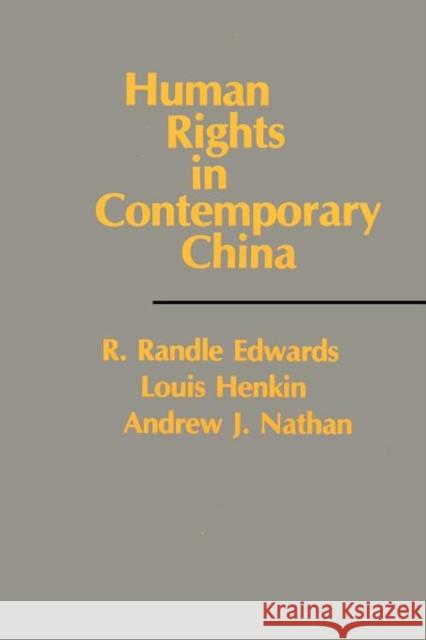 Human Rights in Contemporary China  9780231061810 Columbia University Press - książka