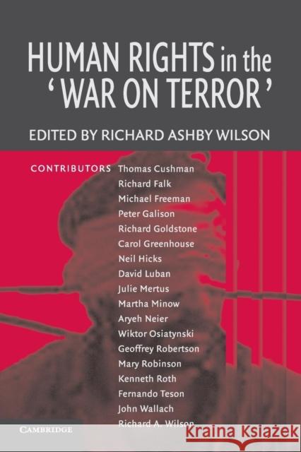 Human Rights in the 'War on Terror' Richard A. Wilson 9780521618335 Cambridge University Press - książka