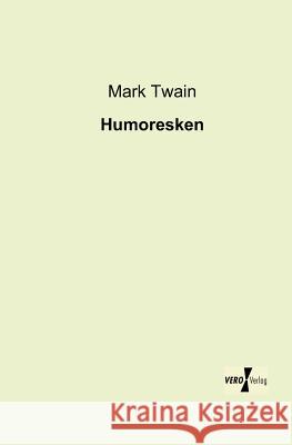 Humoresken Mark Twain 9783956103681 Vero Verlag - książka