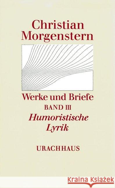 Humoristische Lyrik : Hrsg. v. Maurice Cureau Morgenstern, Christian 9783878385035 Urachhaus - książka