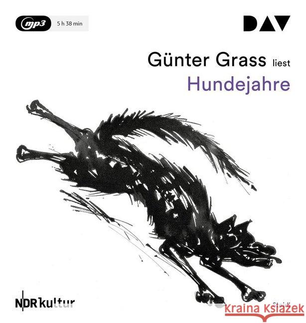 Hundejahre, 1 MP3-CD : Autorenlesung (1 mp3-CD), Lesung. MP3 Format Grass, Günter 9783742404923 Der Audio Verlag, DAV - książka