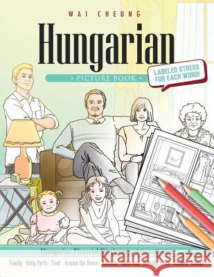 Hungarian Picture Book: Hungarian Pictorial Dictionary (Color and Learn) Wai Cheung 9781544907369 Createspace Independent Publishing Platform - książka