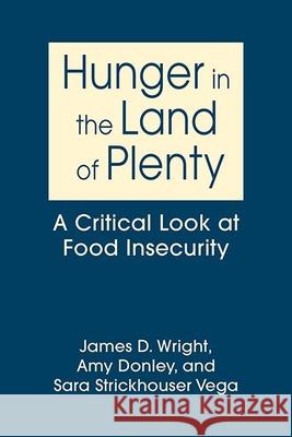 Hunger in the Land of Plenty: A Critical Look at Food Insecurity James D. Wright Amy Donley Sara Strickhouser Vega 9781626377653 Lynne Rienner Publishers Inc - książka