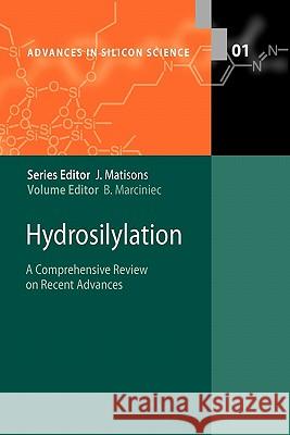 Hydrosilylation: A Comprehensive Review on Recent Advances Marciniec, Bogdan 9789048177912 Springer - książka