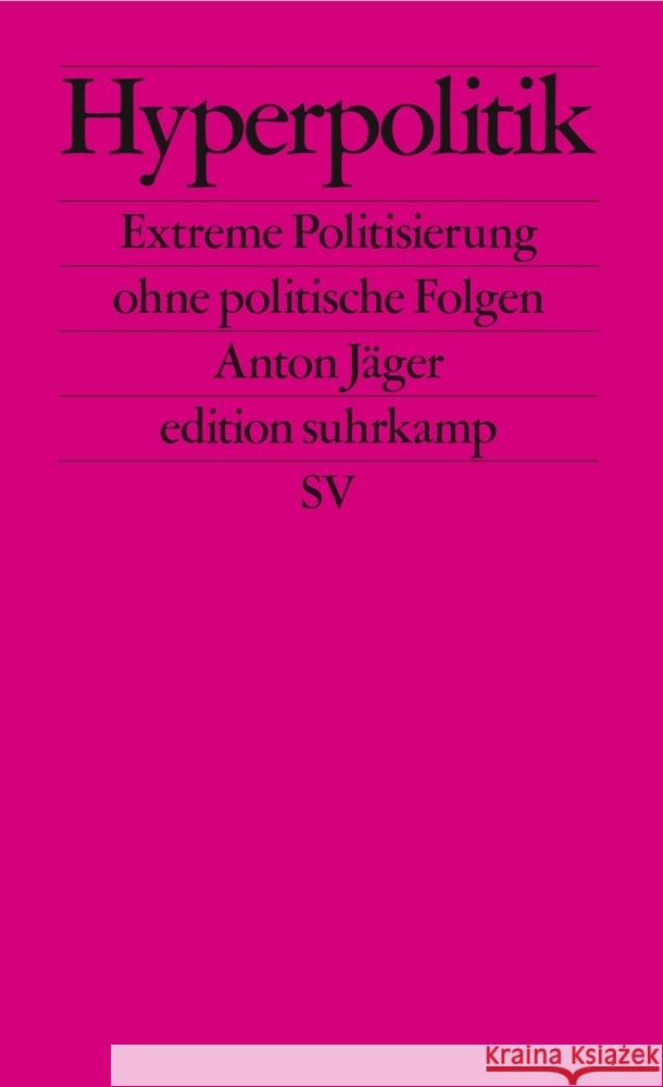 Hyperpolitik Jäger, Anton 9783518127971 Suhrkamp - książka