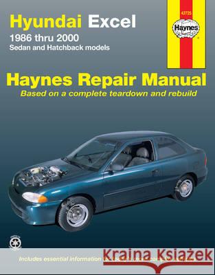 HYUNDAI EXCEL AUSTRALIAN AUTOMOTIVE REPAIR MANUAL  9781563924194 HAYNES MANUALS INC - książka