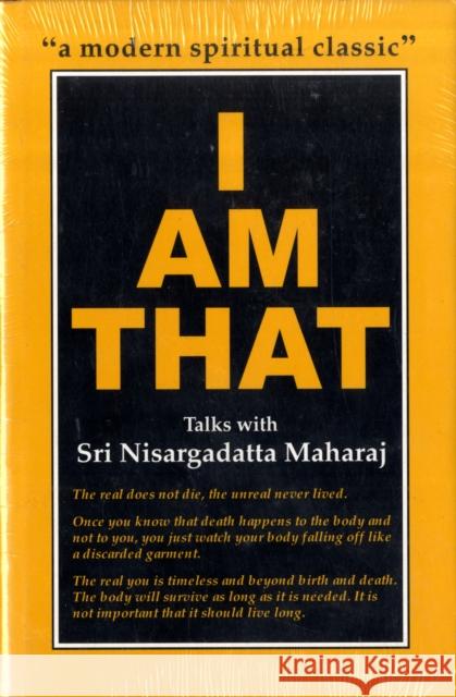 I am That Nisargadatt Maharaj 9788185300450 SOS FREE STOCK - książka