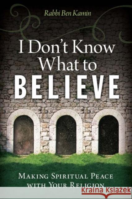 I Don't Know What to Believe: Making Spiritual Peace with Your Faith Rabbi Ben (Rabbi Ben Kamin) Kamin 9781942094043 Central Recovery Press - książka