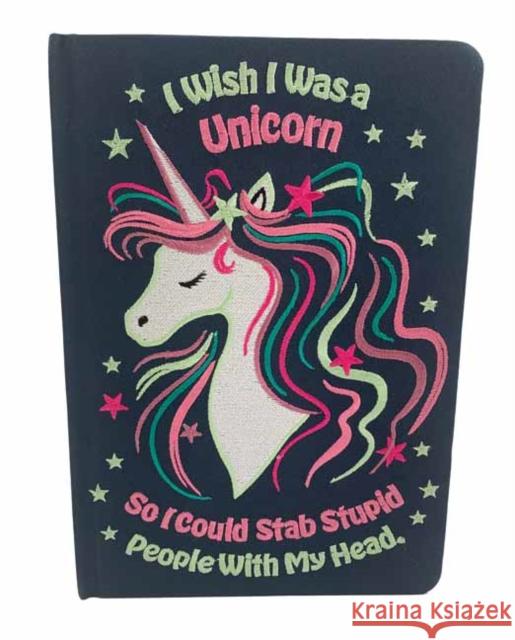 I Wish I Was A Unicorn Embroidered Journal Insight Editions 9798886634822 Insight Editions - książka