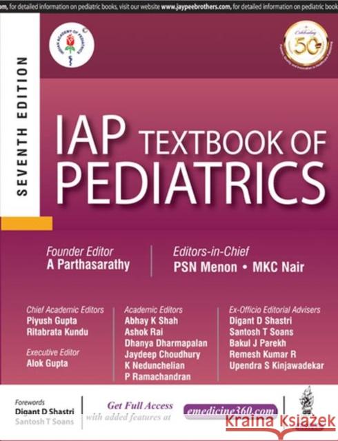 Iap Textbook of Pediatrics Parthasarathy, A. 9789352708017 Jaypee Brothers Medical Publishers - książka