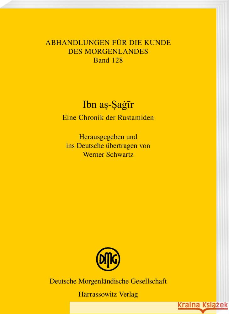 Ibn As-Sagir: Eine Chronik Der Rustamiden Schwartz, Werner 9783447118613 Harrassowitz - książka