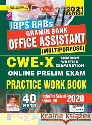 IBPS RRBs Gramin Bank Office Asstt CWE-X-Pre Exam-E-2020-41 Sets Unknown 9789391062835 Kiran Institute of Career Excellence Pvt Ltd - książka