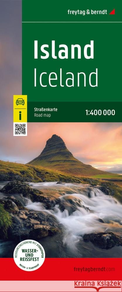 Iceland Road Map: 1:400,000 Freytag-Berndt 9783707923742 Freytag-Berndt - książka