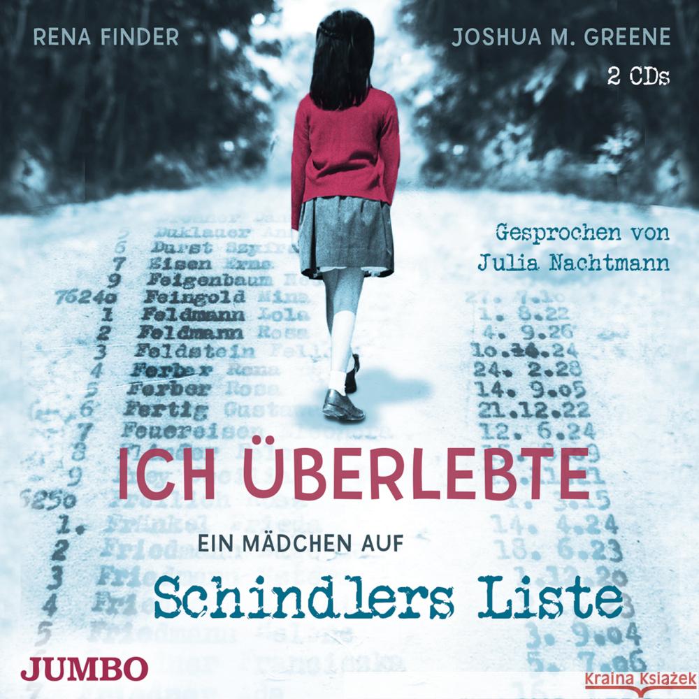 Ich überlebte. Ein Mädchen auf Schindlers Liste, 2 Audio-CD Finder, Rena, Greene, Joshua M. 9783833744624 Jumbo Neue Medien - książka