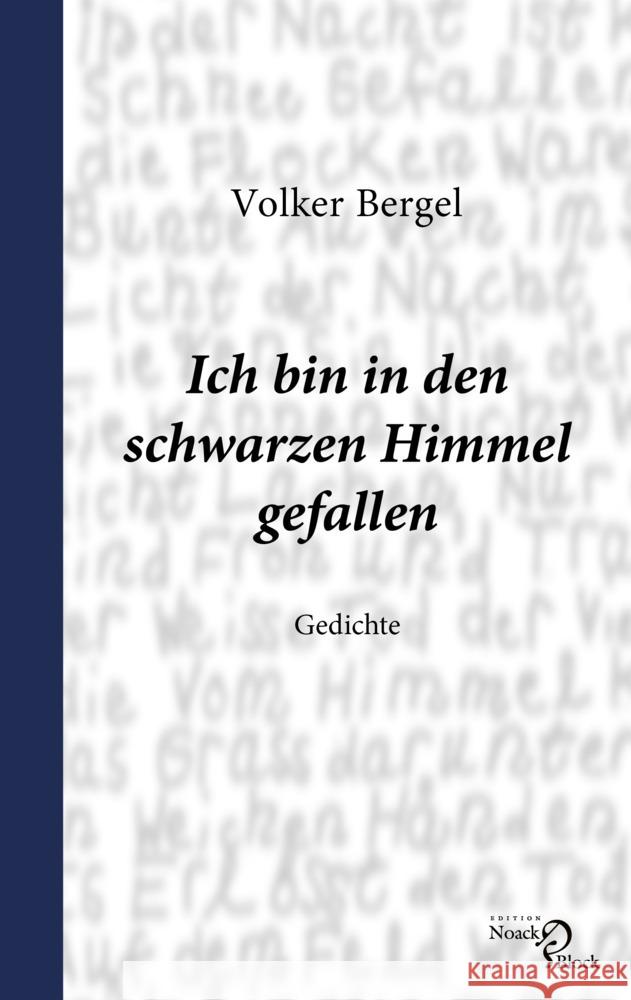 Ich bin in den schwarzen Himmel gefallen Bergel, Volker 9783868132038 Frank und Timme GmbH - książka