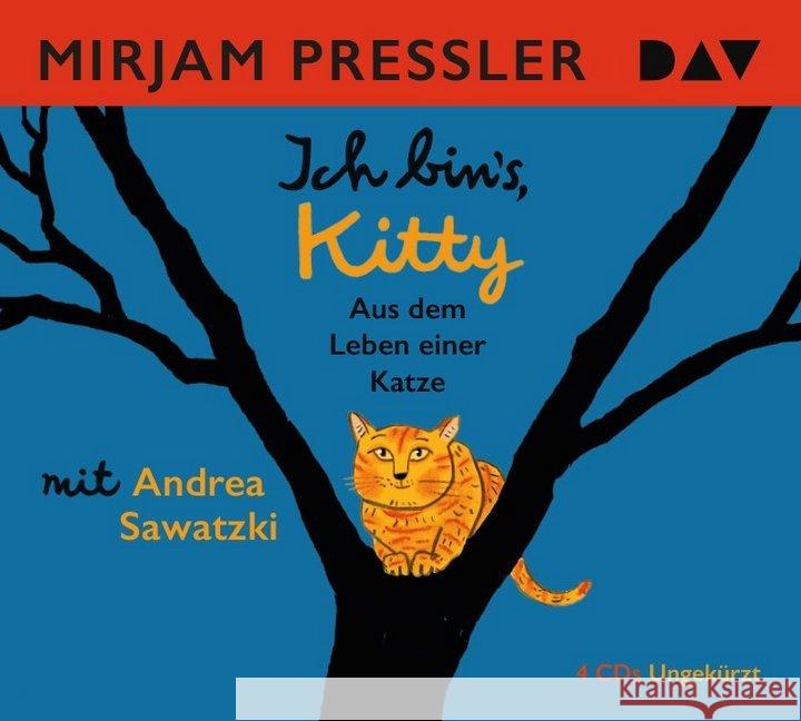 Ich bin's, Kitty. Aus dem Leben einer Katze, 4 Audio-CDs : Ungekürzte Lesung mit Andrea Sawatzki (4 CDs), Lesung Pressler, Mirjam 9783742403773 Der Audio Verlag, DAV - książka