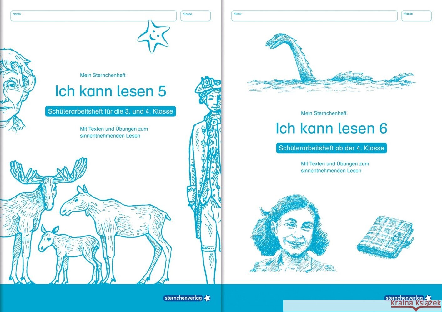 Ich kann lesen 5 und 6 - im Set - 2 Schülerarbeitshefte 3. und 4. Klasse sternchenverlag GmbH, Langhans, Katrin 9783910429383 Sternchenverlag - książka