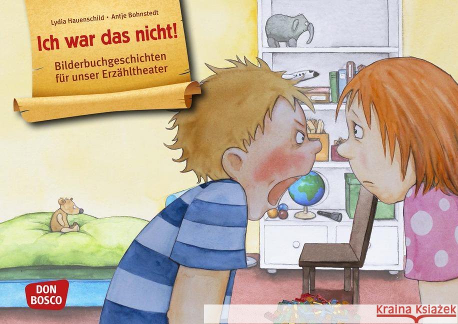 Ich war das nicht!, Kamishibai Bildkartenset : Entdecken. Erzählen. Begreifen. Mit QR-Code Hauenschild, Lydia 4260179512353 Don Bosco Medien - książka