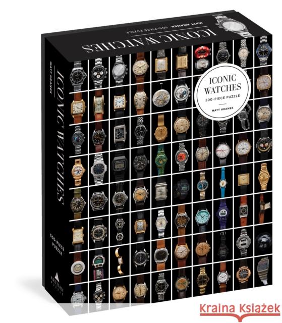 Iconic Watches 500-Piece Puzzle Artisan Puzzle 9781648290459 Workman Publishing - książka