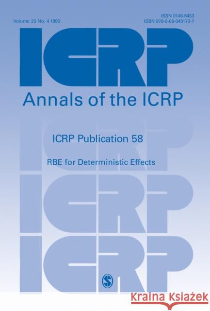 Icrp Publication 58: Rbe for Deterministic Effects: Annals of the Icrp Volume 20/4  9780080401737 ELSEVIER HEALTH SCIENCES - książka