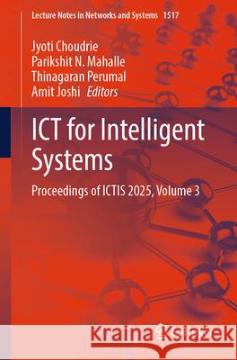 ICT for Intelligent Systems  9789819688944 Springer - książka
