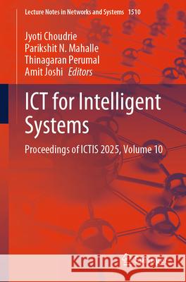 ICT for Intelligent Systems  9789819692743 Springer - książka