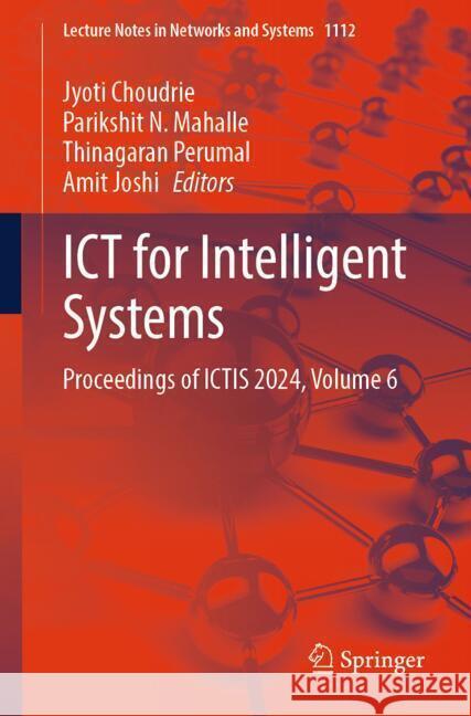 ICT for Intelligent Systems  9789819766833 Springer - książka