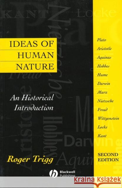 Ideas Of Human Nature 2e Trigg, Roger 9780631214069 Blackwell Publishers - książka