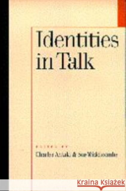 Identities in Talk  9780761950608 SAGE PUBLICATIONS LTD - książka