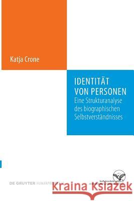 Identität von Personen Crone, Katja 9783110634273 De Gruyter (JL) - książka