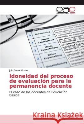 Idoneidad del proceso de evaluación para la permanencia docente Monter, Julio Cèsar 9786200029355 Editorial Académica Española - książka
