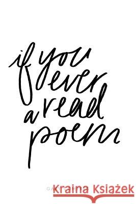 if you ever read a poem Mabelitini, Taylor 9781979139939 Createspace Independent Publishing Platform - książka