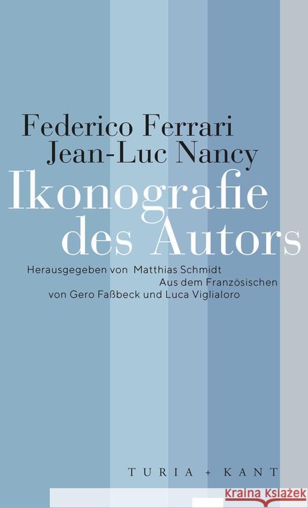 Ikonografie des Autors Ferrari, Federico, Nancy, Jean-Luc 9783985140176 Turia & Kant - książka