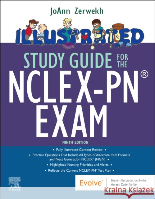 Illustrated Study Guide for the Nclex-Pn(r) Exam Joann Zerwekh 9780323760027 Elsevier - książka