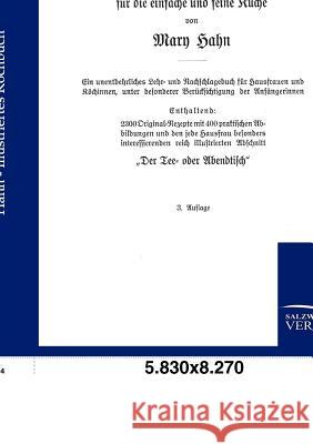 Illustriertes Kochbuch Hahn, Mary 9783864443169 Salzwasser-Verlag - książka