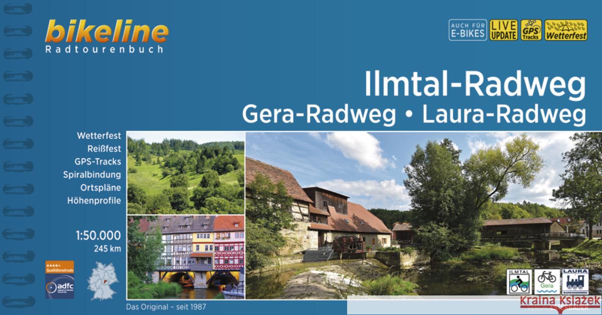 Ilmtal-Radweg - Gera-Radweg - Laura-Radweg  9783711100771 Esterbauer - książka