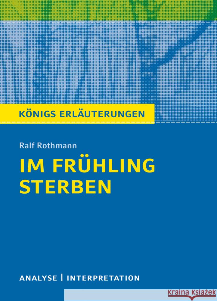 Im Frühling sterben von Ralf Rothmann Rothmann, Ralf 9783804420601 Bange - książka