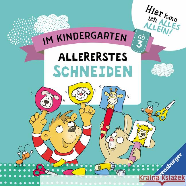 Im Kindergarten: Allererstes Schneiden Jebautzke, Kirstin 9783473416158 Ravensburger Verlag - książka