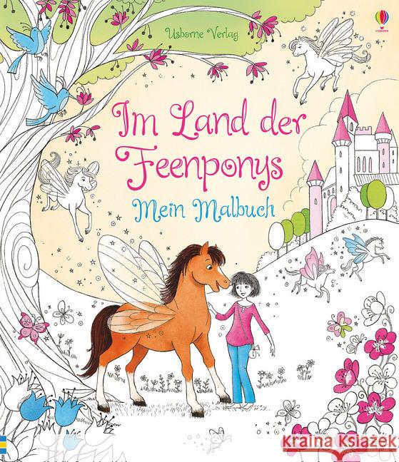 Im Land der Feenponys: Mein Malbuch Davidson, Suzanna; Sims, Lesley 9781782323785 Usborne Verlag - książka