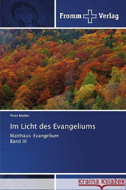 Im Licht des Evangeliums : Matthäus-Evangelium Band III Mathei, Peter 9786138364634 Fromm Verlag - książka