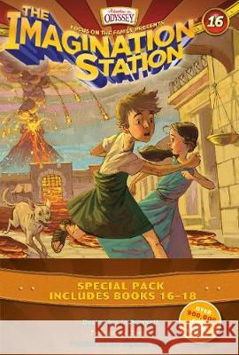 Imagination Station Books 3-Pack: Doomsday in Pompeii / In Fear of the Spear / Trouble on the Orphan Train Marianne Hering Paul McCusker 9781589979574 Focus on the Family Publishing - książka