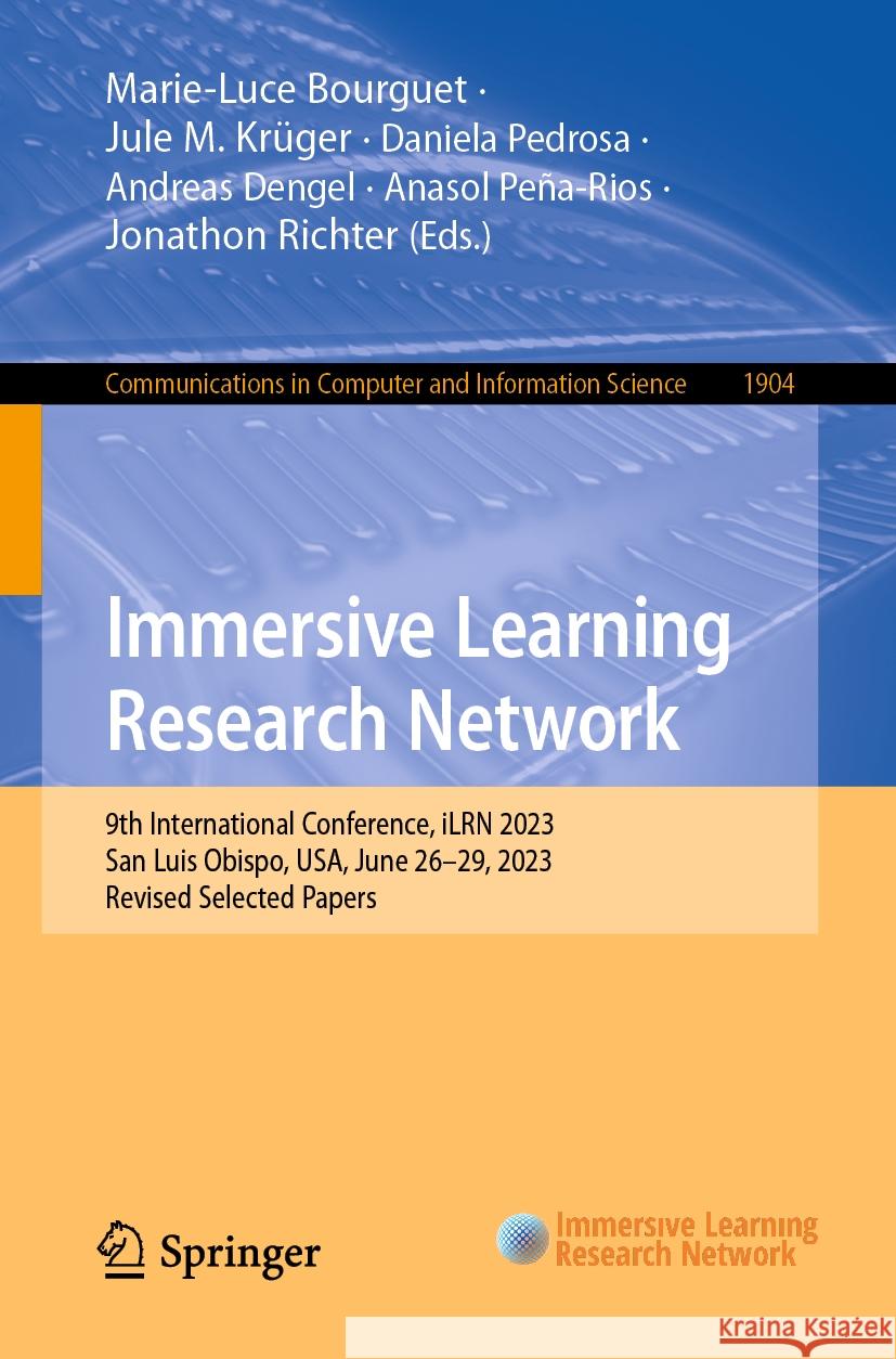 Immersive Learning Research Network  9783031473272 Springer Nature Switzerland - książka