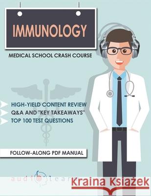 Immunology - Medical School Crash Course Audiolearn Medical Content Team 9781700490797 Independently Published - książka