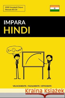 Impara l'Hindi - Velocemente / Facilmente / Efficiente: 2000 Vocaboli Chiave Pinhok Languages 9781986432733 Createspace Independent Publishing Platform - książka